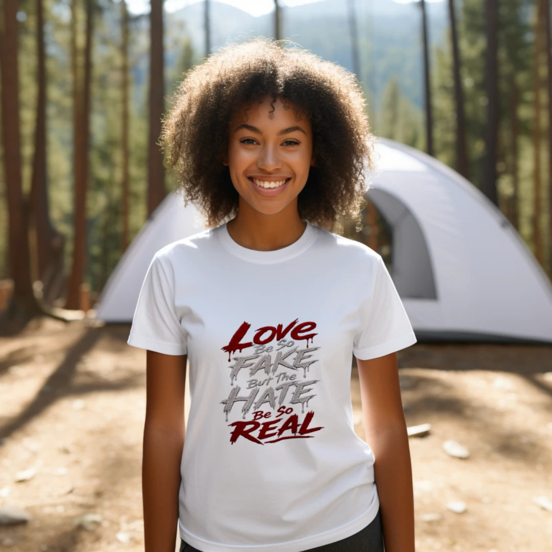 Love Vs Hate Women Jersey Crop